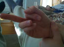 My middle finger.