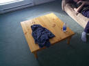 My t-shirt and Jacklyn's water bottle.